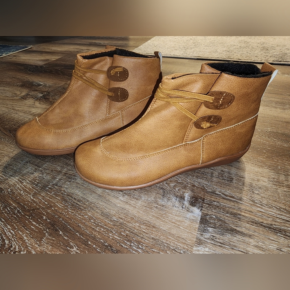 Women's Boots With Plush Lining, British Style Ankle Boot